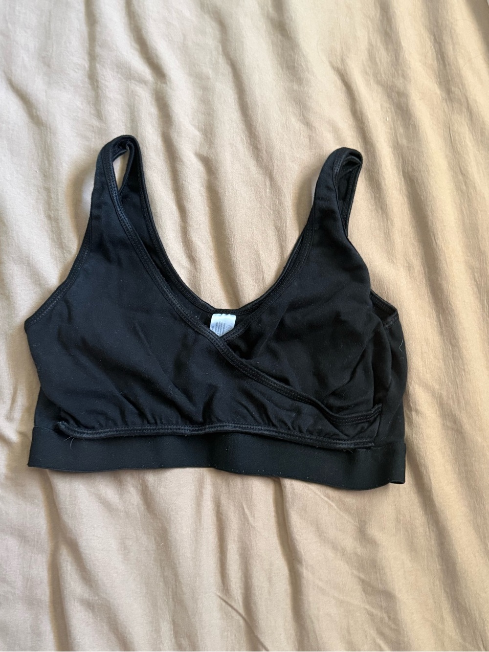 Black Nursing / Pumping Bra - Comfortable Support